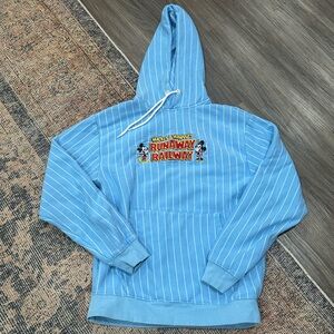 Rare Disney‎ Parks Mickey’s Runaway Railway Blue Hoodie